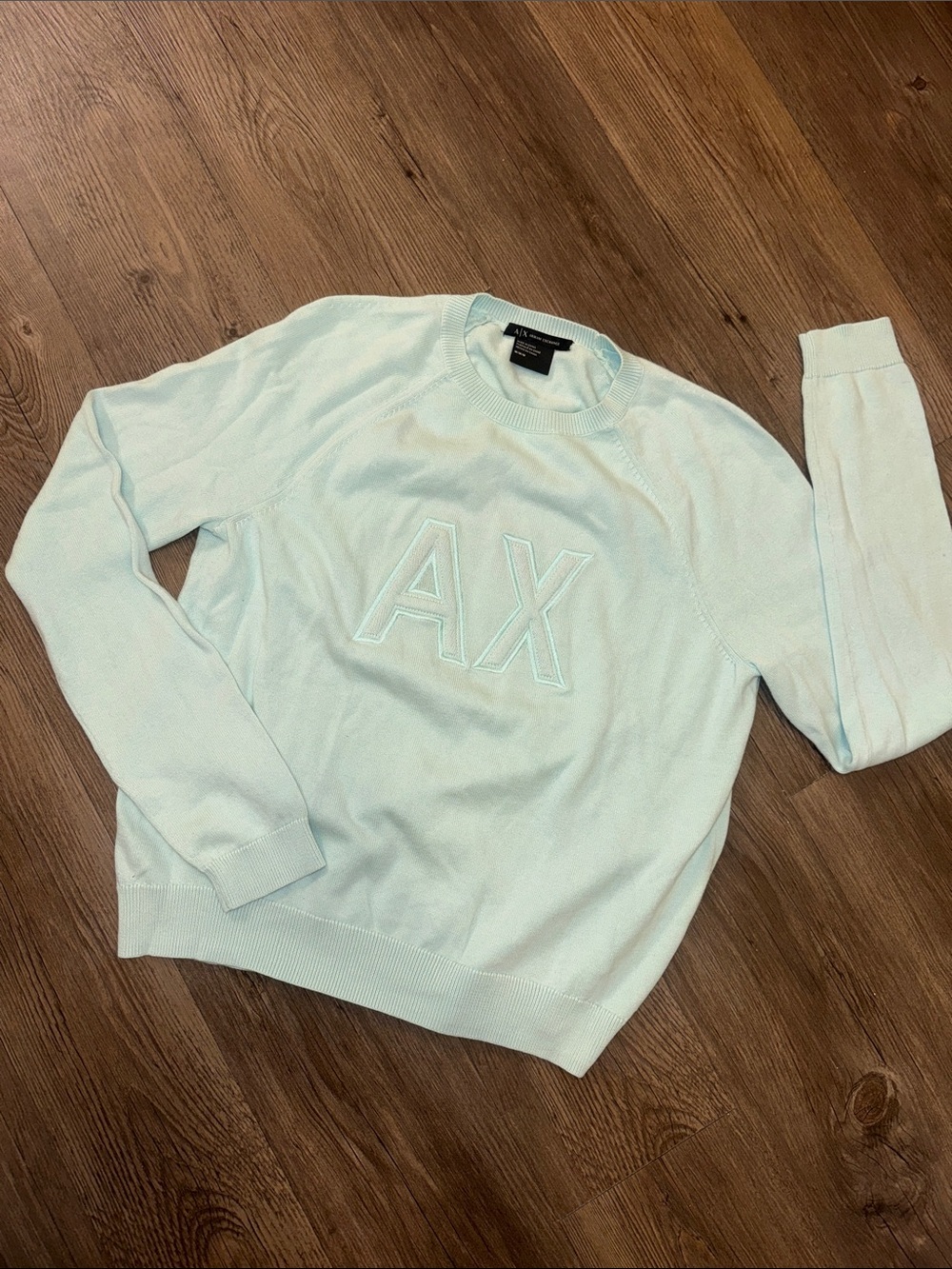 Armani Exchange Pastel AX Crewneck Sweater. M. Like New!